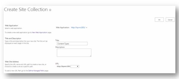create site collection